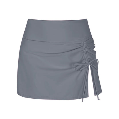 Sudie | Swim Skirt with Ruffles and Split