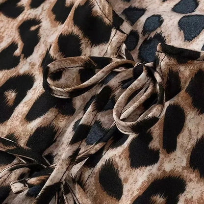 Aria | Blouse with Leopard Print