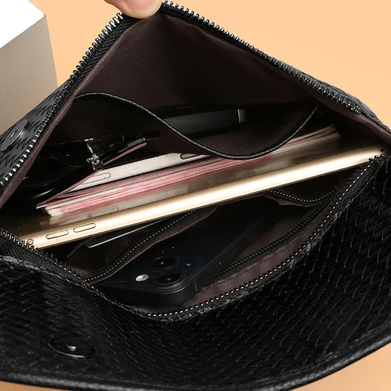 Men's Genuine Leather Crossbody Bag – Everyday Sling Shoulder Bag