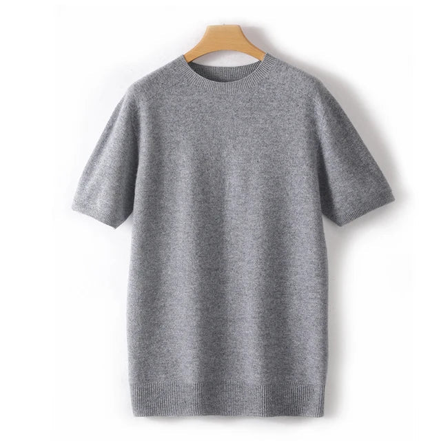Men's Wool T-Shirt - Soft and Comfortable Knit Top