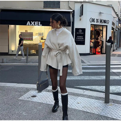 Lois | Jacket with Tie Belt