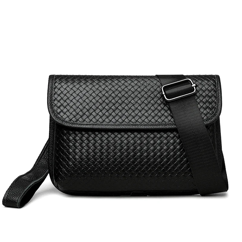Men's Genuine Leather Crossbody Bag – Everyday Sling Shoulder Bag
