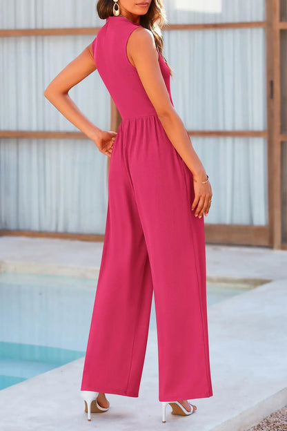 Jonna | Women's Jumpsuit Wide Legs Beige