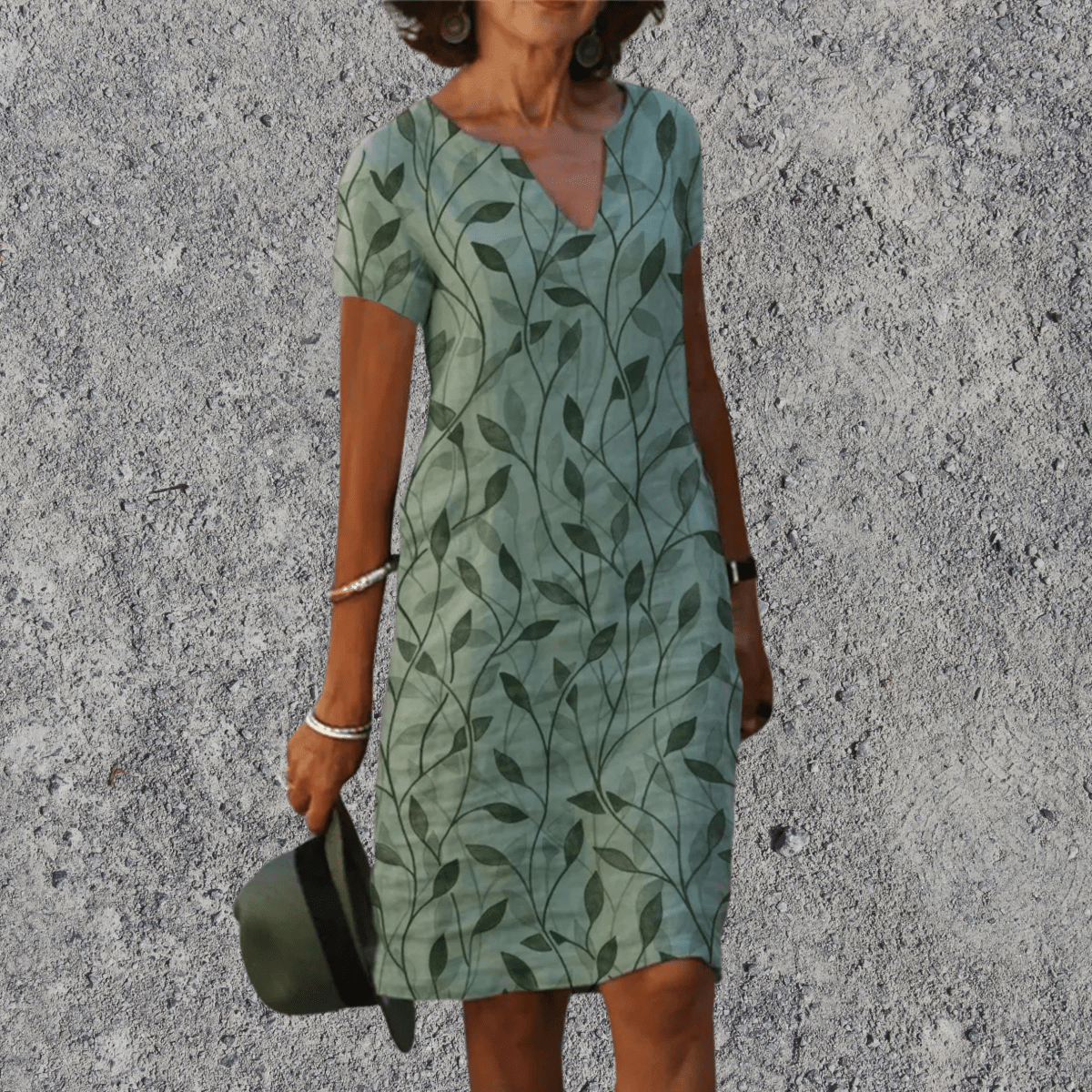 Stéphanie - Summer Fluid Midi Dress