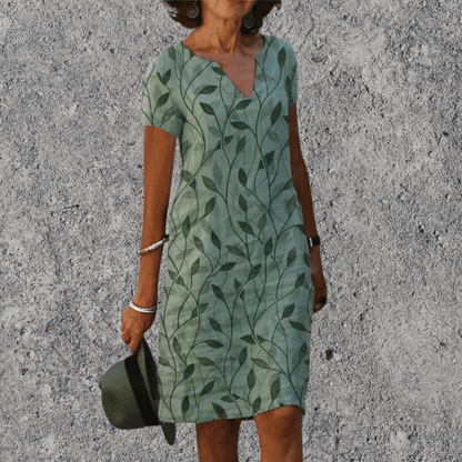 Stéphanie - Summer Fluid Midi Dress
