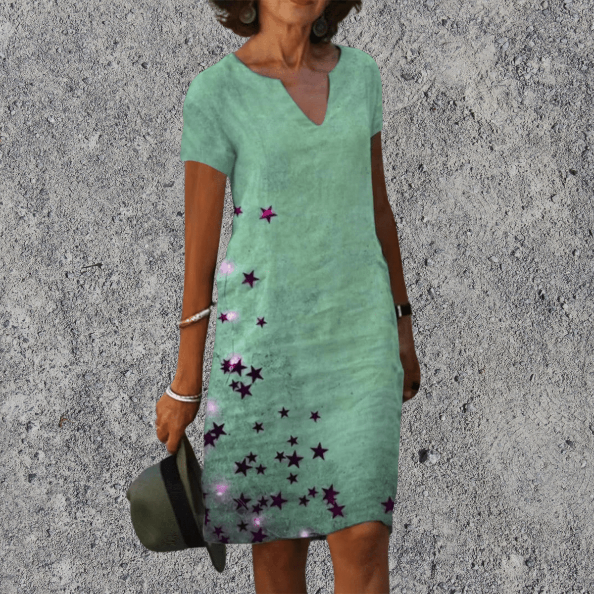 Stéphanie - Summer Fluid Midi Dress