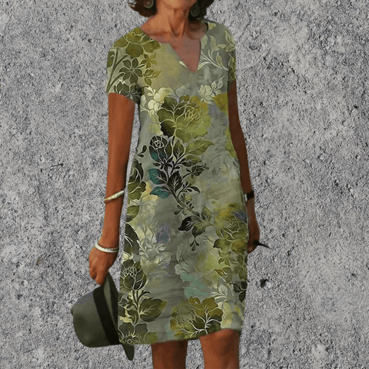 Stéphanie - Summer Fluid Midi Dress