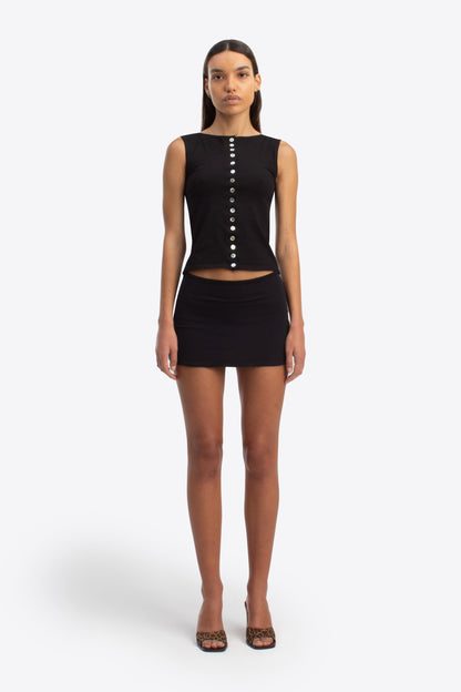 Women's Black Casual Top - Stylish and Versatile Fashion Essential