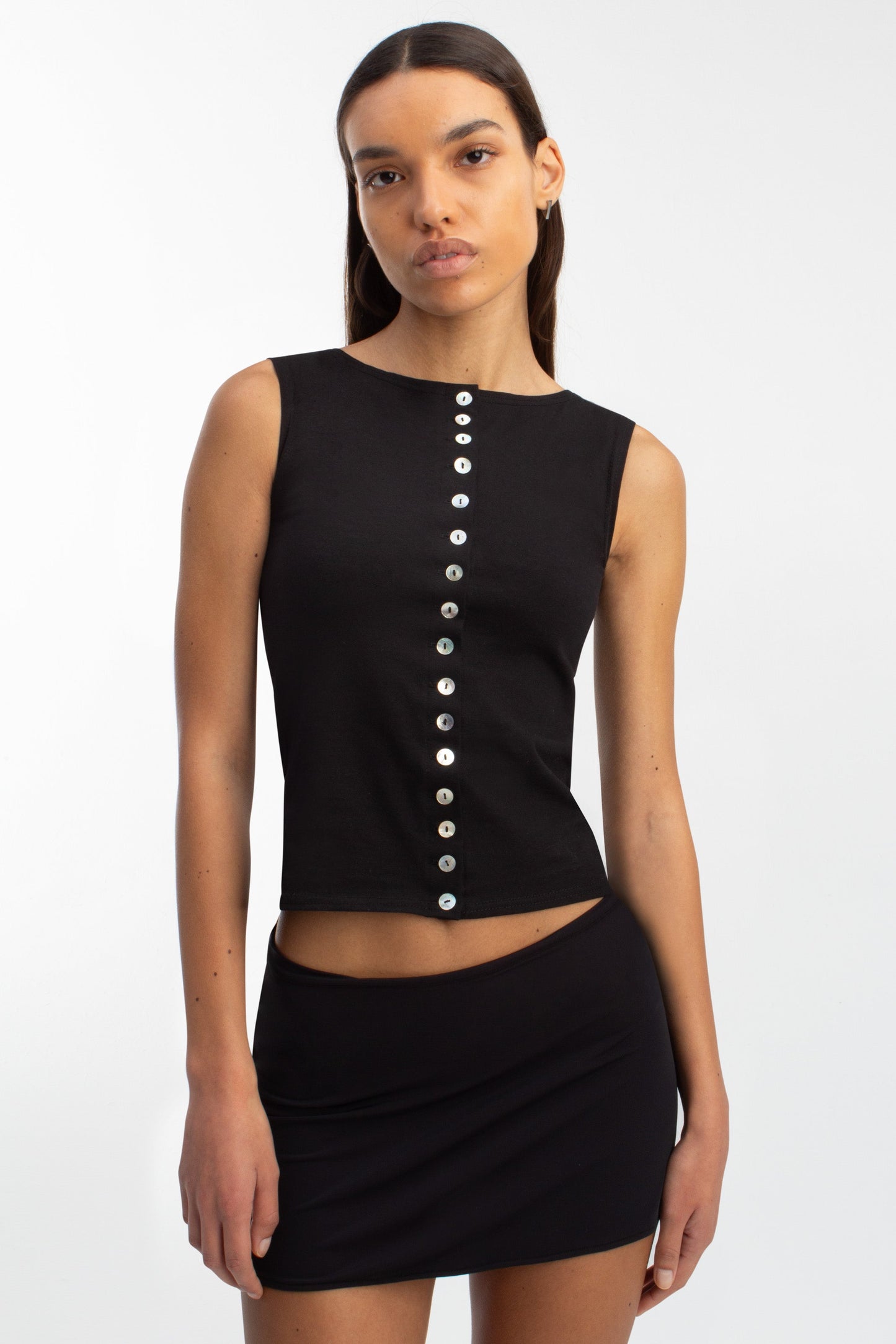Women's Black Casual Top - Stylish and Versatile Fashion Essential