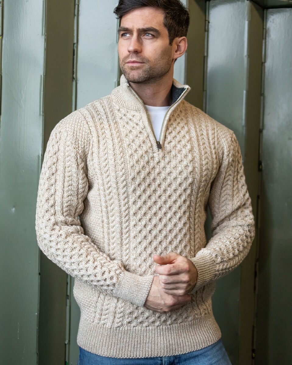 Men's Classic Half Zip Knitted Pullover | Versatile Everyday Sweater