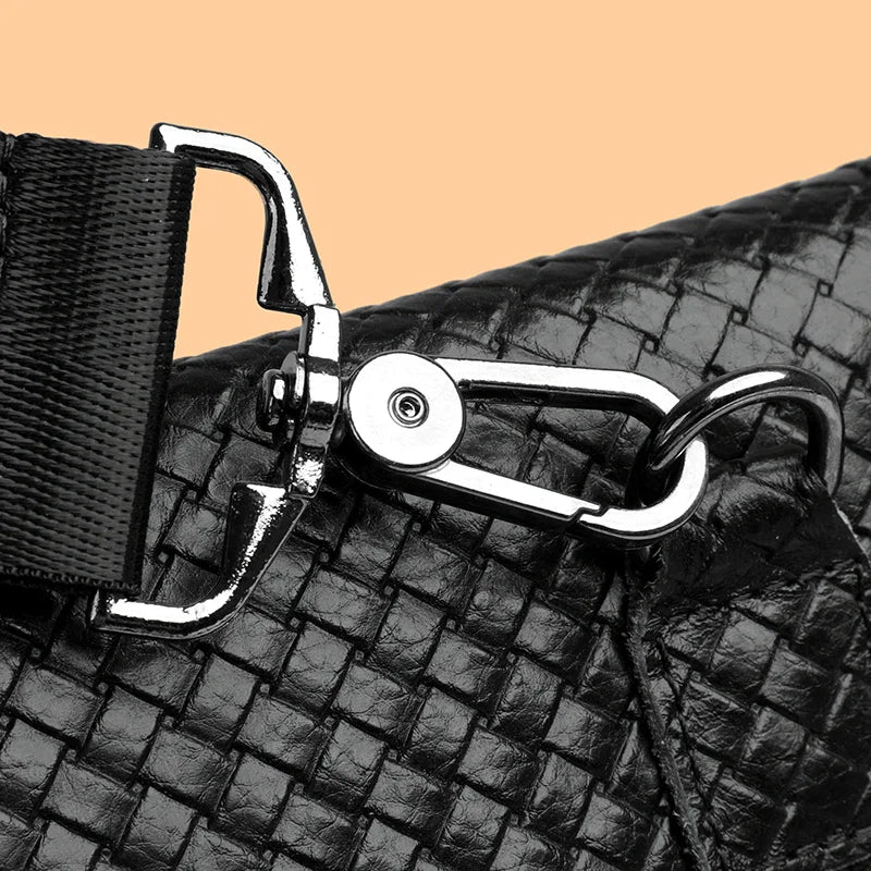 Men's Genuine Leather Crossbody Bag – Everyday Sling Shoulder Bag