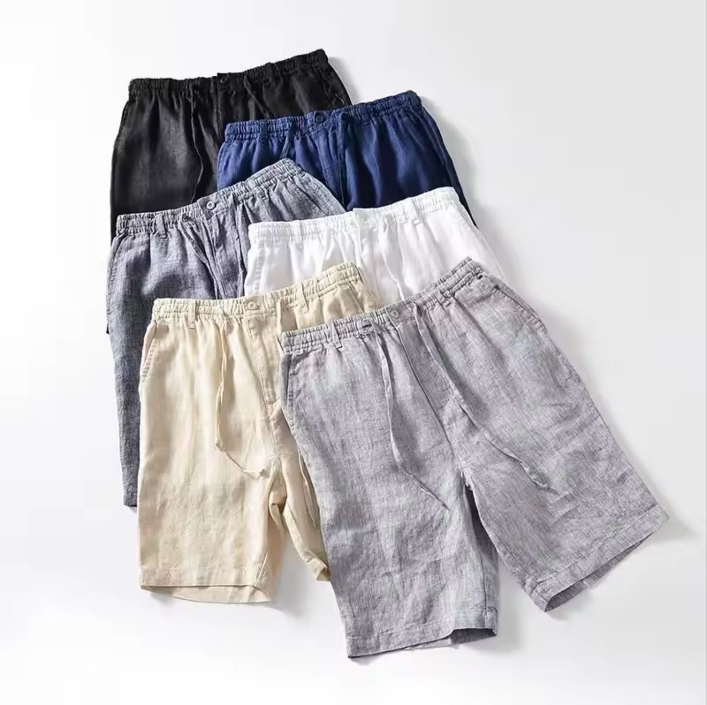 Men's Lightweight Linen Shorts for Summer Comfort