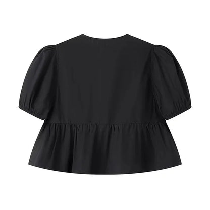 Aria | Blouse with Leopard Print