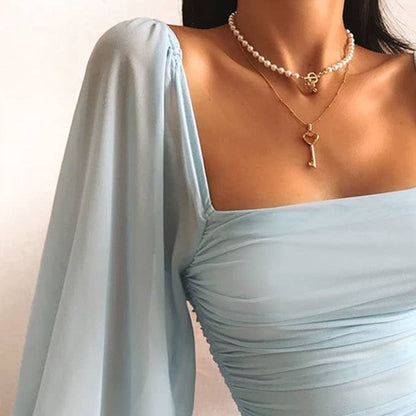 Sherie | Mini Dress with Refined Ruffles