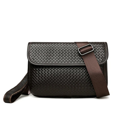Men's Genuine Leather Crossbody Bag – Everyday Sling Shoulder Bag