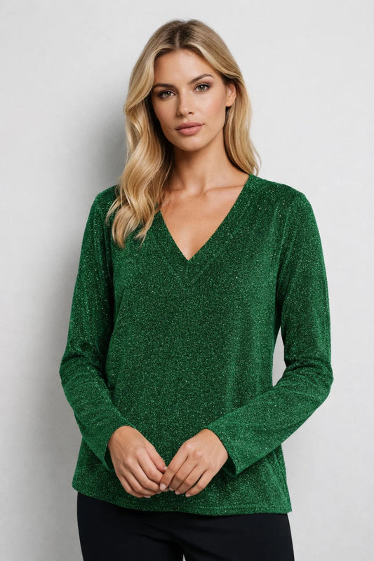 Top Ladies - V-neck with Long Sleeves | Party