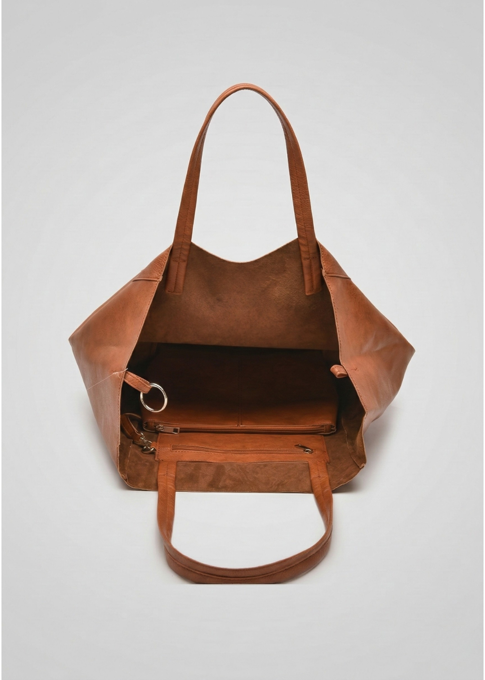 Chic Work Shoulder Tote Bag with Secure Ring-Fold Clasp Closure