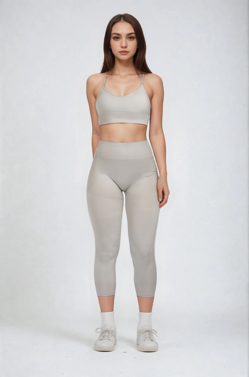 Dalia | Ladies' High Waist Ribbed Sports Set