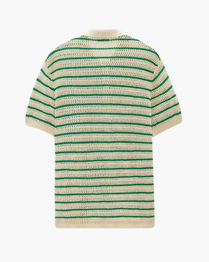 Men's Knitted Button-Up Shirt - Casual Ibiza Style