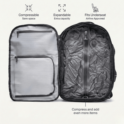60L Vacuum Compression Backpack for Travel and Outdoor Adventures