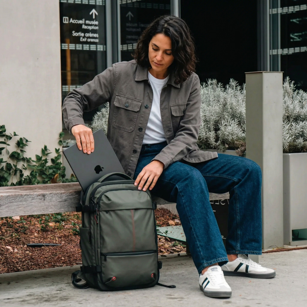 60L Vacuum Compression Backpack for Travel and Outdoor Adventures