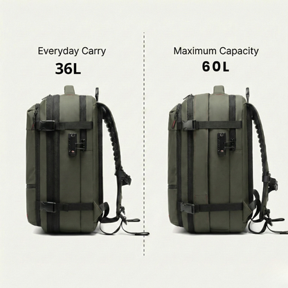 60L Vacuum Compression Backpack for Travel and Outdoor Adventures