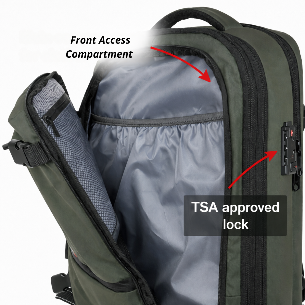 60L Vacuum Compression Backpack for Travel and Outdoor Adventures