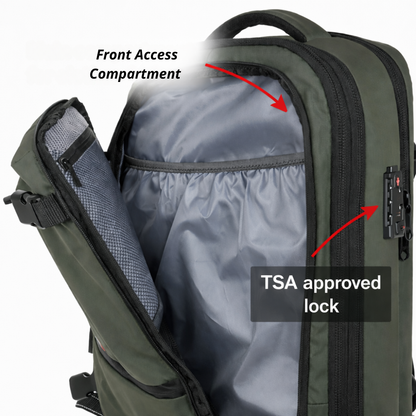 60L Vacuum Compression Backpack for Travel and Outdoor Adventures