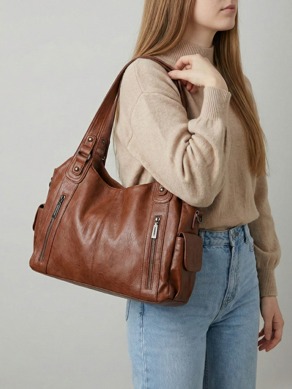 Versatile Laptop Tote Bag with Dedicated Compartment for Work and Travel