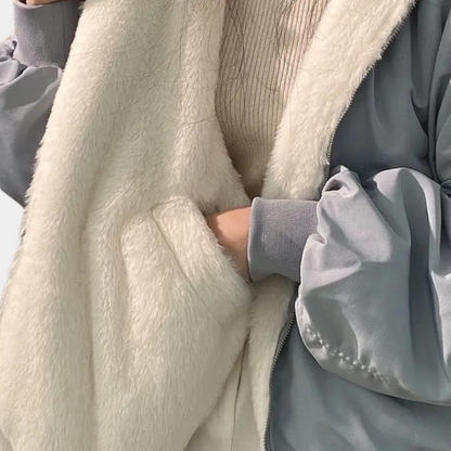 Women's Short Hooded Winter Coat - Stylish Warm Jacket for Cold Weather