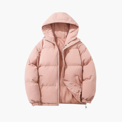 Women's Zipper Front Hooded Jacket - Stylish and Comfortable Outerwear