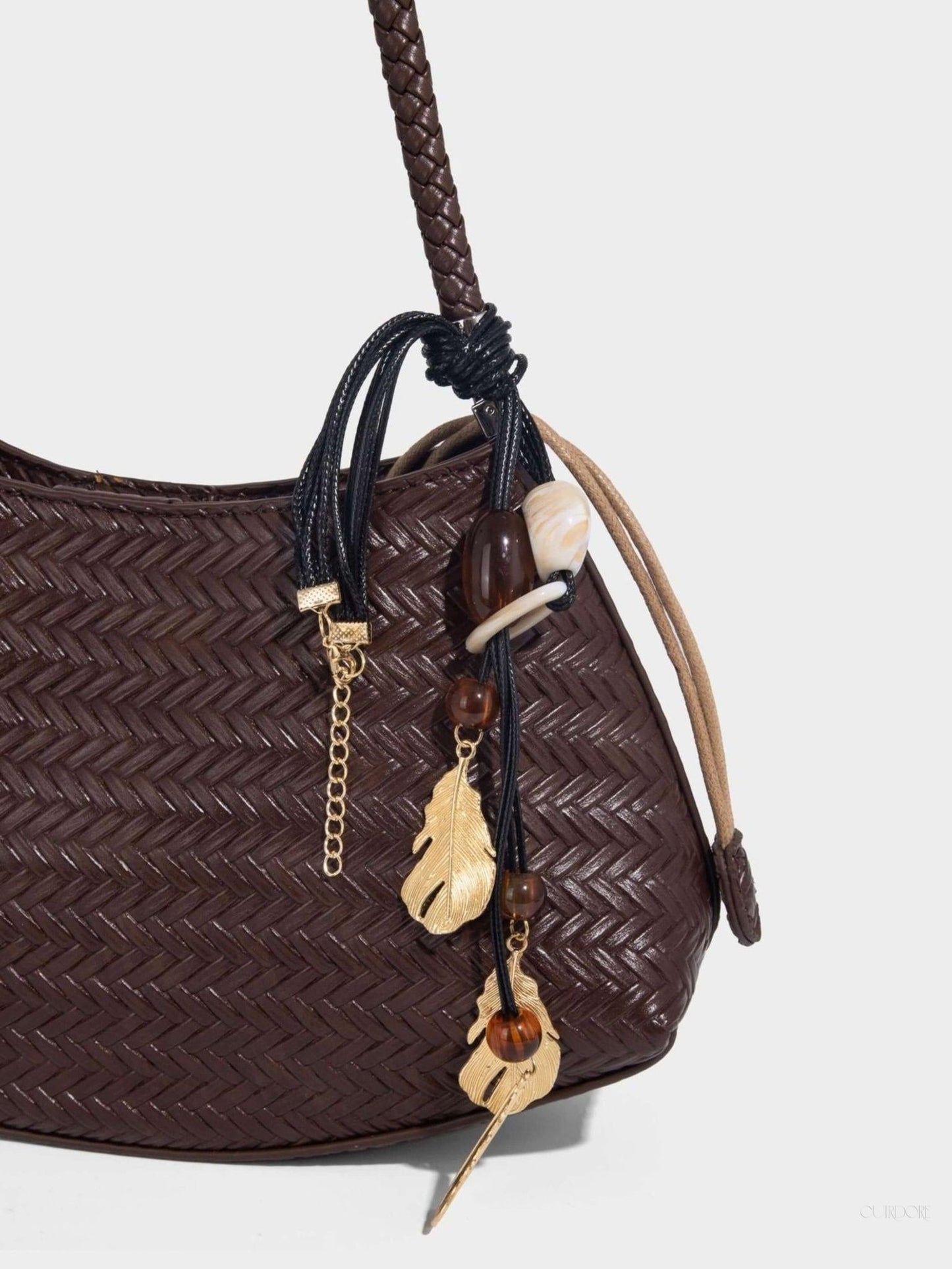 Chic Woven Hobo Shoulder Bag for Women - Bohemian Style Handbag