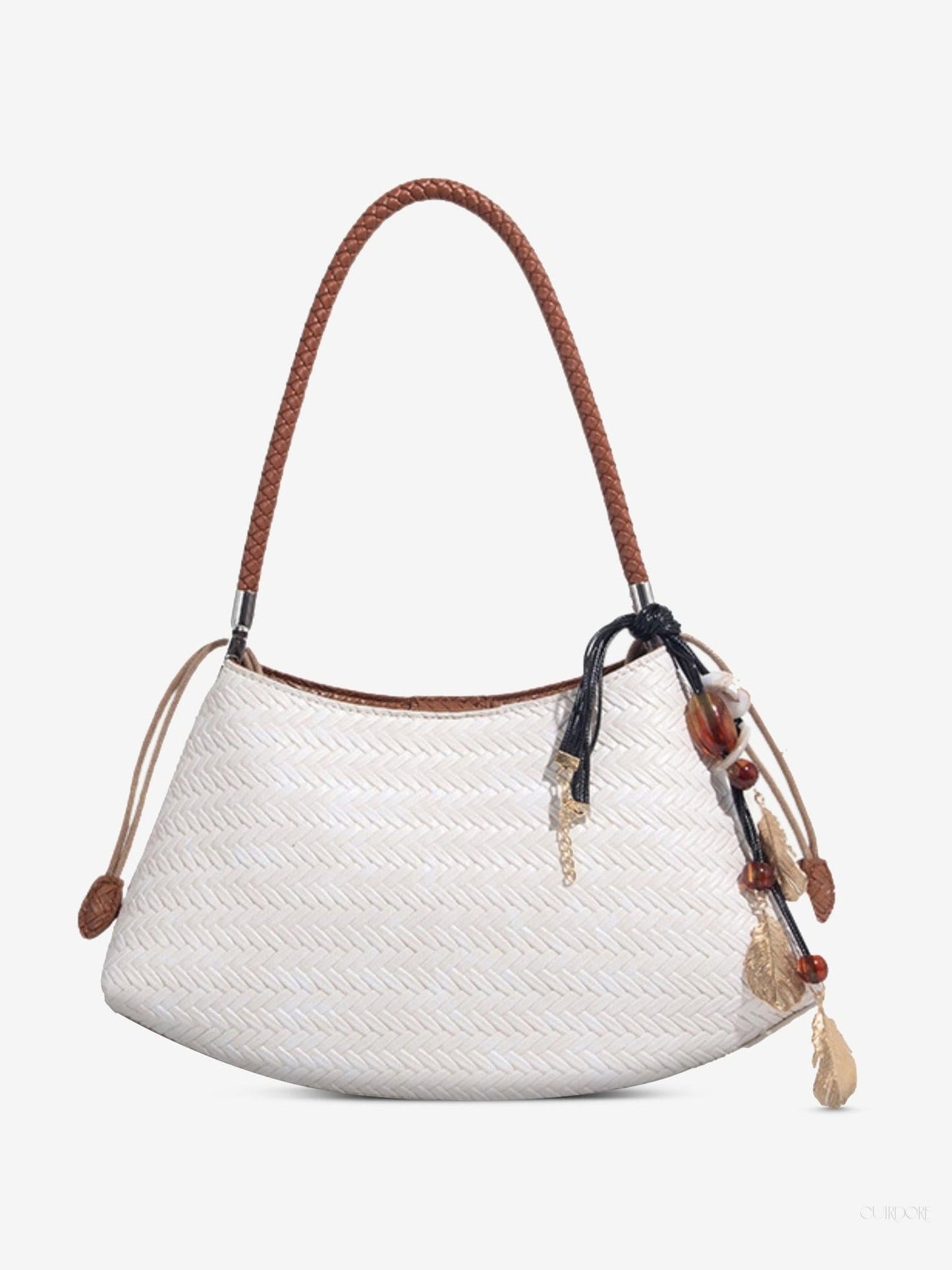 Chic Woven Hobo Shoulder Bag for Women - Bohemian Style Handbag