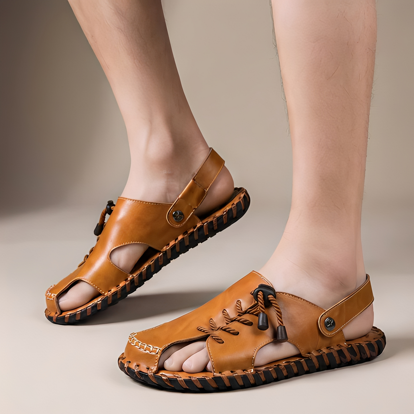 Men's Open-Toe Summer Sandals - Comfort and Style