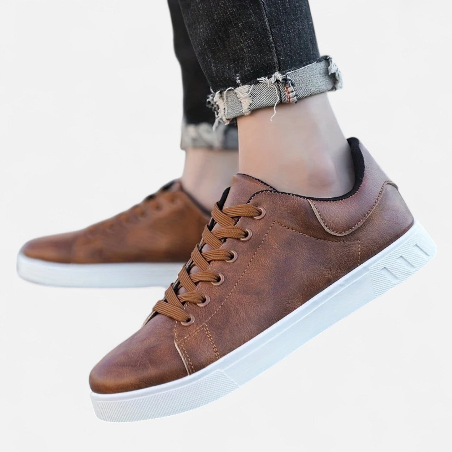 Men's Stylish Business Casual Lace-Up Sneakers | Comfortable Everyday Footwear