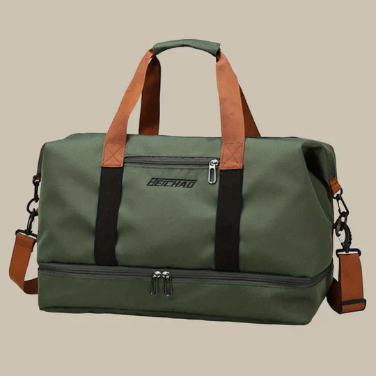 Spacious Men's Stylish Duffel Bag for Travel and Gym Use
