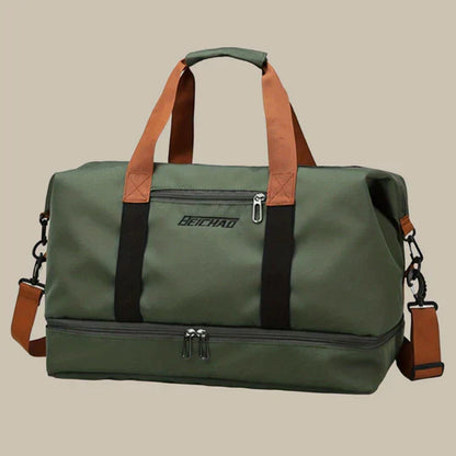 Spacious Men's Stylish Duffel Bag for Travel and Gym Use