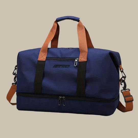 Spacious Men's Stylish Duffel Bag for Travel and Gym Use