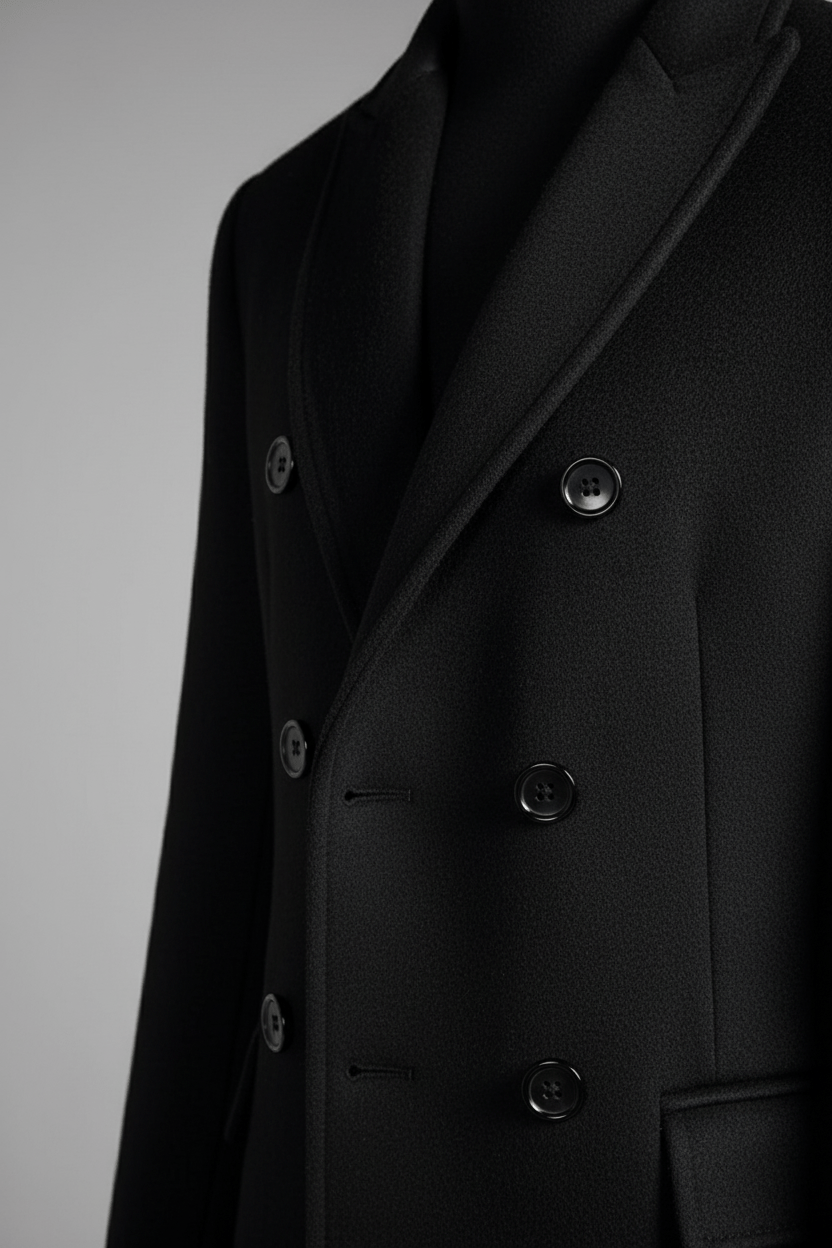 Men's Double-Breasted Formal Coat | Timeless Elegance for Versatile Everyday Wear