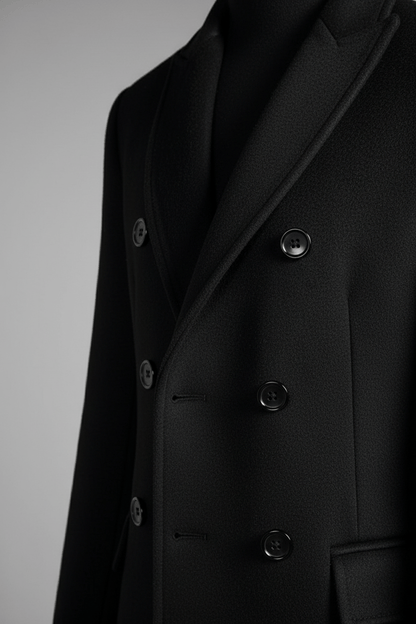 Men's Double-Breasted Formal Coat | Timeless Elegance for Versatile Everyday Wear