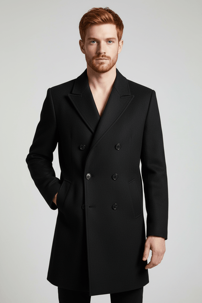 Men's Double-Breasted Formal Coat | Timeless Elegance for Versatile Everyday Wear