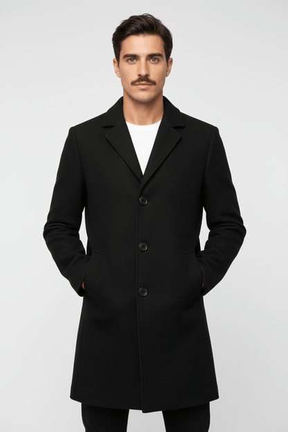 Men's Elegant Winter Trench Coat | Stylish and Warm Outerwear for Cold Weather