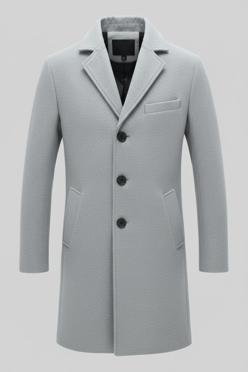 Men's Elegant Winter Trench Coat | Stylish and Warm Outerwear for Cold Weather