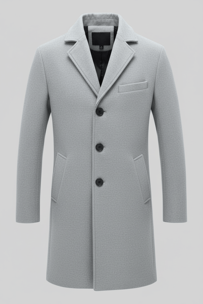 Men's Elegant Winter Trench Coat | Stylish and Warm Outerwear for Cold Weather