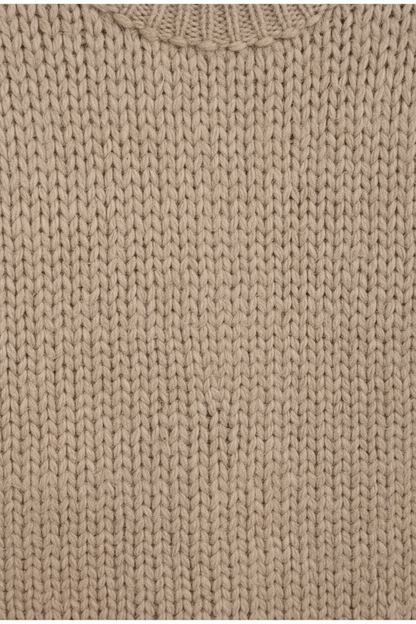 Cozy Oversized Knit Sweater for Women with Stylish Balloon Sleeves