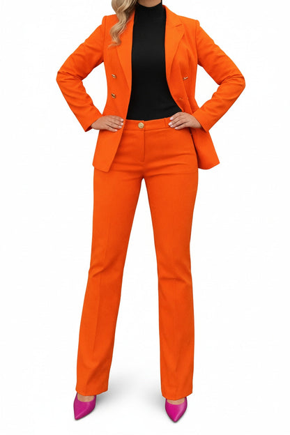 Ladies' Two-Piece Suit with Blazer and Trousers