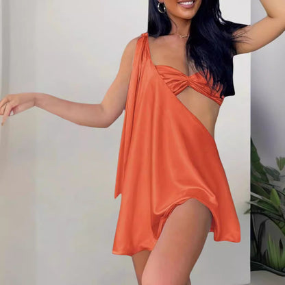 Pamelia | Ladies' Dress Asymmetrically Draped