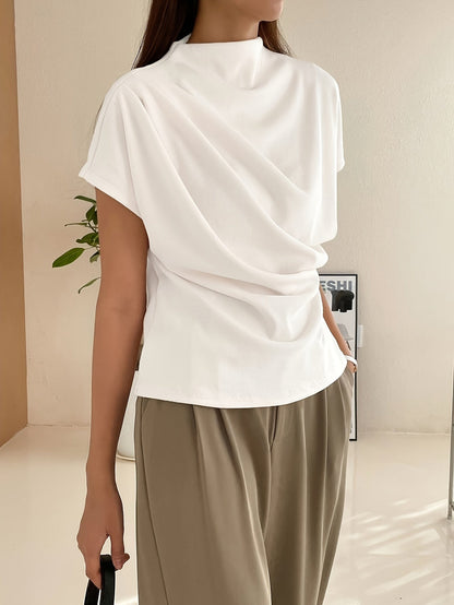 Rubie | Top with Draped Neckline