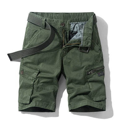 Men's Cargo Shorts with Cargo Pockets and Adjustable Hem