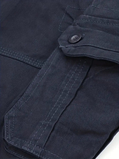 Men's Cargo Shorts with Side Pockets and Adjustable Hem
